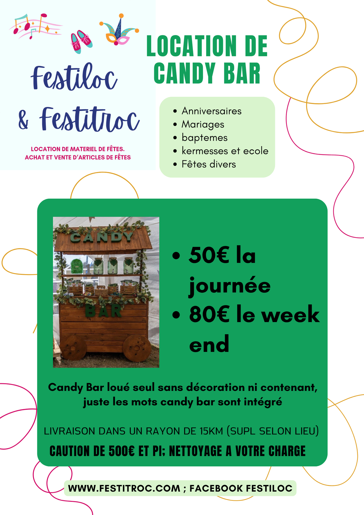 Location de Candy Bar